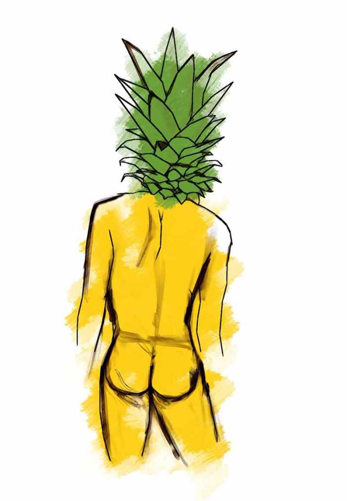 Pineapple Magazine Male Pipedream Cartoon Butt