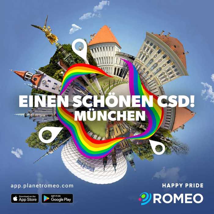Celebrate Pride Worldwide with ROMEO Cityscapes München Munich